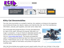 Tablet Screenshot of kittycatsnowmobiles.com